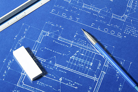 A blueprint is a reproduction of a technical drawing, documenting an architecture or an engineering design.